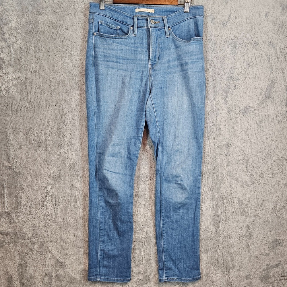 Levi's 312 Shaping Slim Women 30x30 Stretch Jeans Medium Wash Mid Rise Blue 30